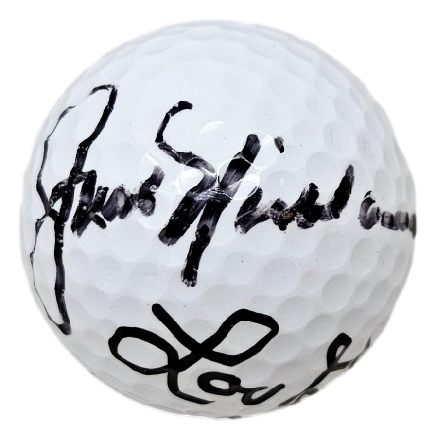 Authentic Jack Nicklaus, Tom Watson & Lou Graham Signed Bobby Jones Golf Ball with BAS LOA - Perfect for Golf Memorabilia Collectors & Sports Fans Display