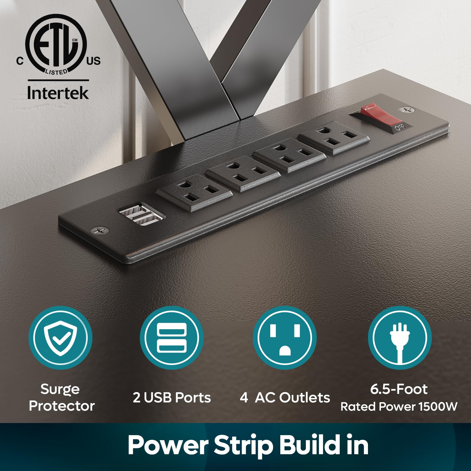 Bestier 55 Inch LED TV Stand with Power Outlets - Modern Entertainment Center for 50/55/60/65 Inch TVs - Carbon Fiber Black Gaming TV Console with Removable Drawer for PS5, Xbox - Perfect for Living Room & Bedroom Setup