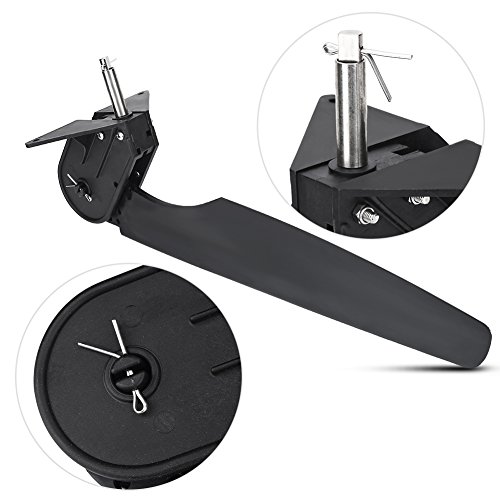 Yosoo Black Plastic Kayak Canoe Rudder - Foot Control Direction Tackle Kit for Fishing & Water Sports | Durable Boat Accessory for Angling & Paddling Adventures