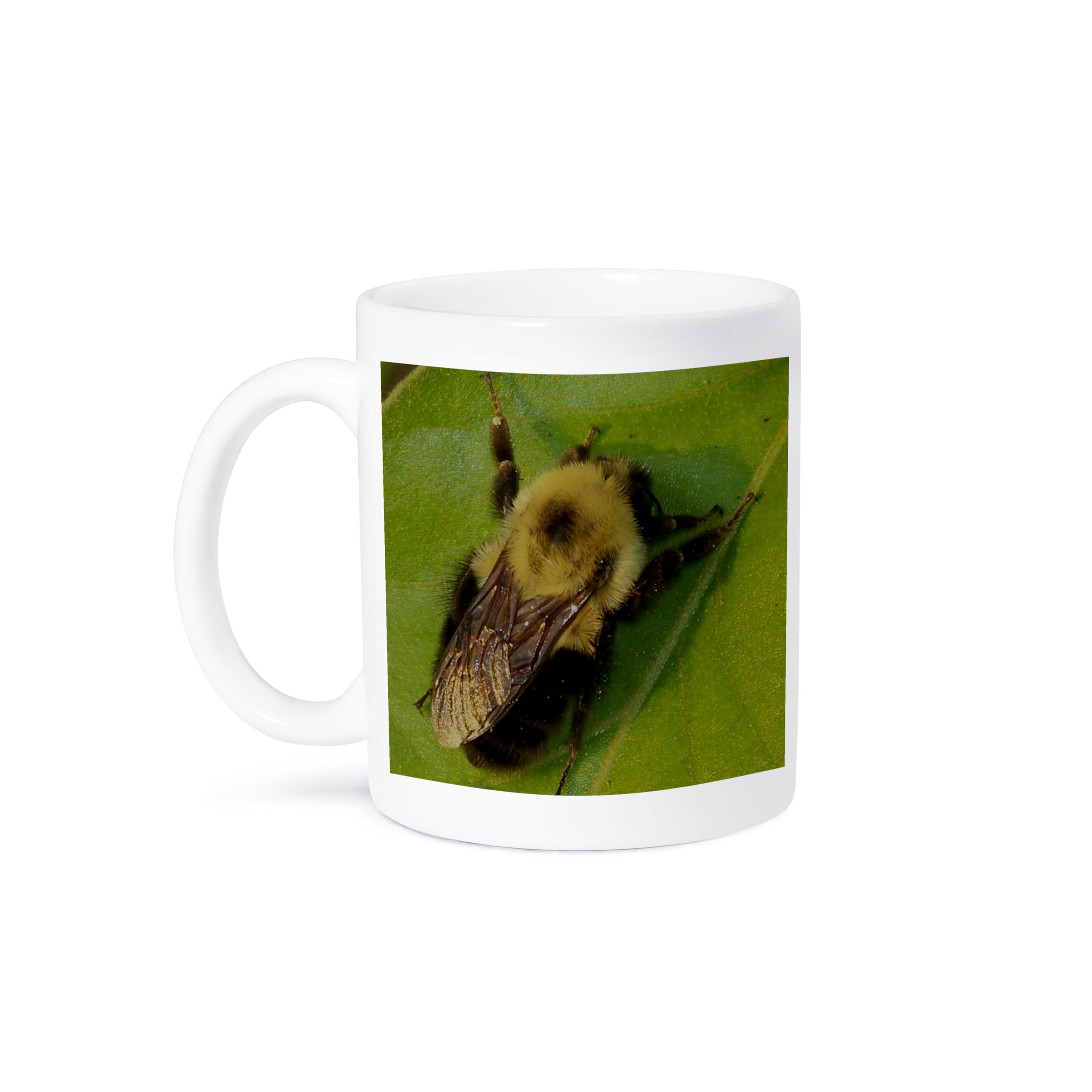 3D Rose Bumble Bee Ceramic Coffee Mug - 11 oz Insulated Cup for Hot & Cold Drinks - Perfect for Home, Office, or Gift Giving