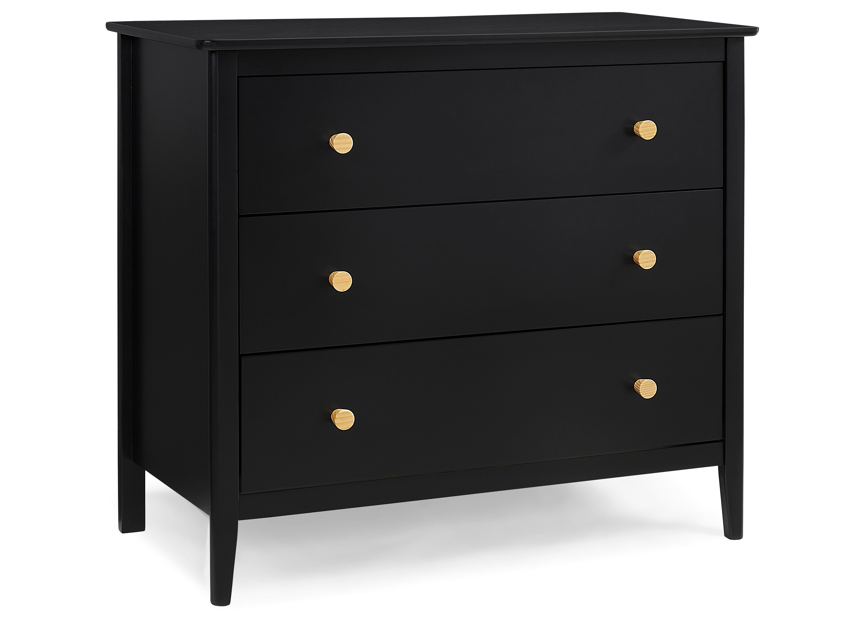 Casey 3 Drawer Dresser with Interlocking Drawers - Sturdy Bedroom Storage Furniture for Clothes & Accessories - Perfect for Kids Room, Nursery or Dorm Organization