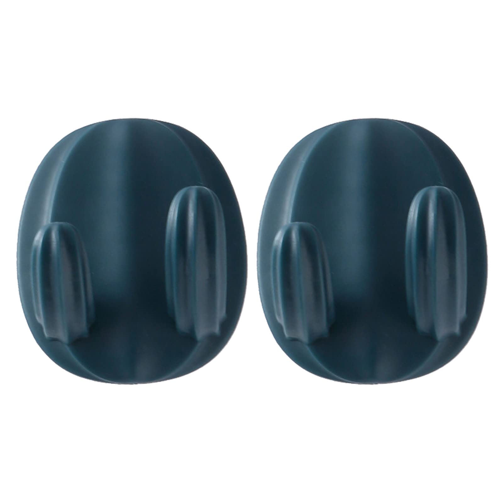 2 Pack Waterproof Silicone Shower Hook Holder - Adhesive Wall Hooks for Bathroom, Towel, Hair Brush & Wreath Hanging | Durable Plastic Door Hanger for Home & Shower Organization (One Size, Black) - Perfect for Small Space Storage & Bathroom Decor
