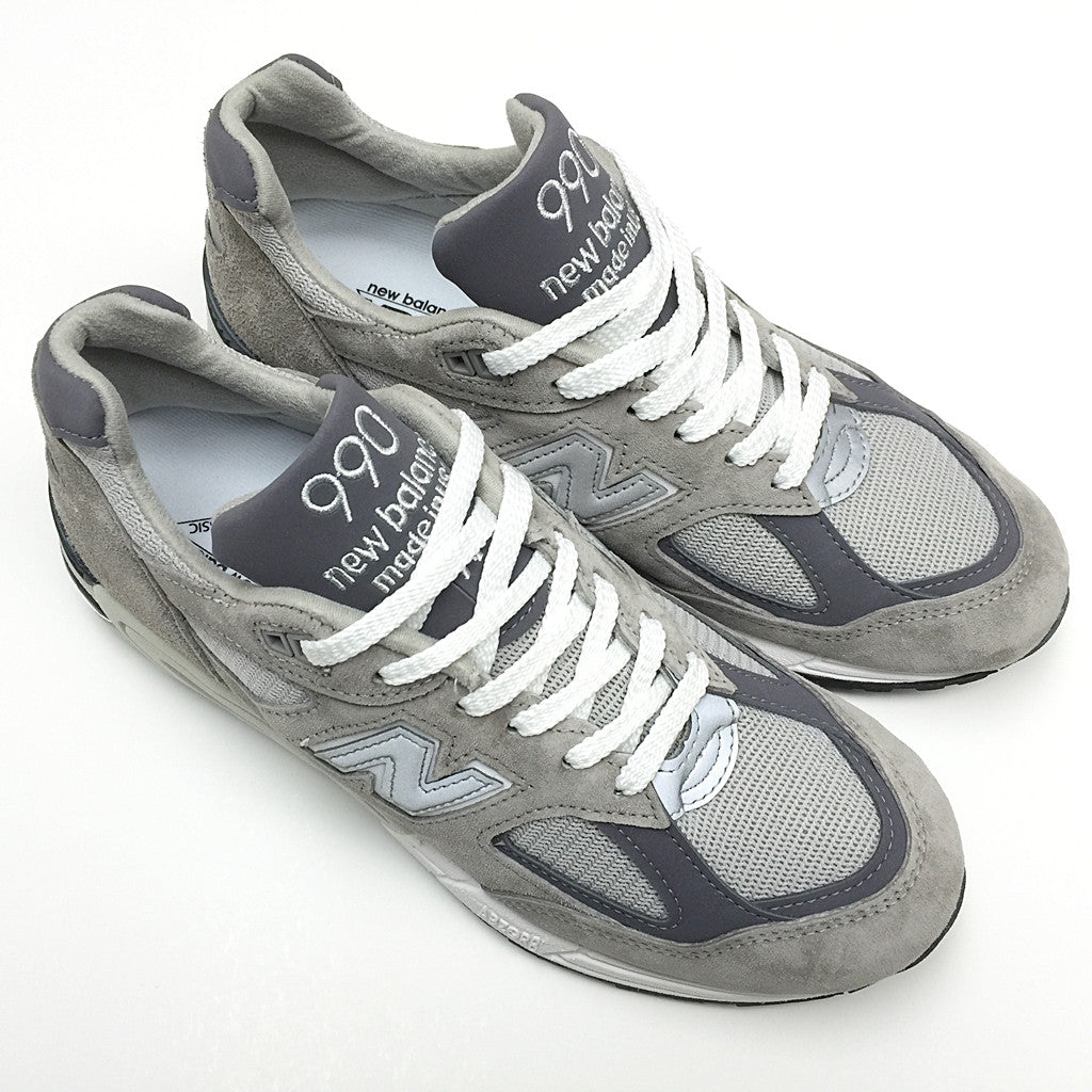 New Balance M990GR2 Bringback Grey Silver Men's Running Shoes - Made in USA M990V2 - Perfect for Jogging, Gym & Casual Wear