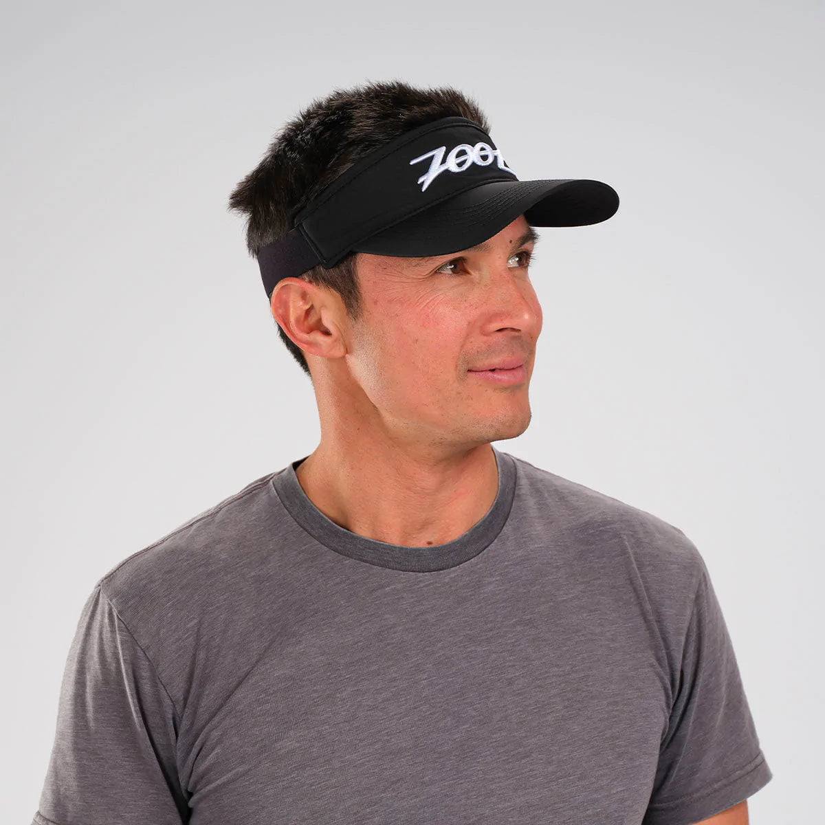 Unisex Tech Visor Cap - Adjustable Black Sun Visor for Running, Cycling & Outdoor Sports | UV Protection & Lightweight Design