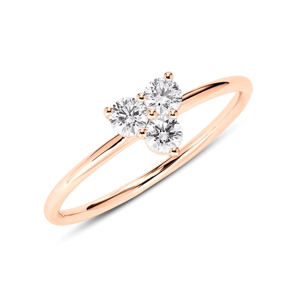 Lab Grown Diamond Promise Ring - Mini Trio Set for Women, Dainty & Elegant, Perfect for Anniversaries, Engagements & Special Occasions