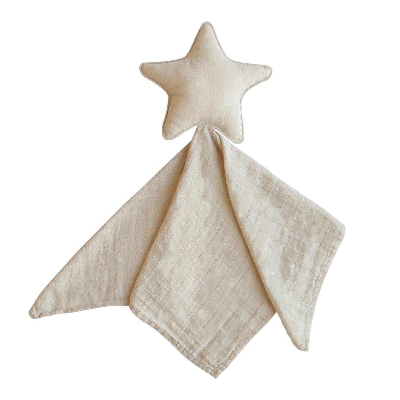 Mushie Star & Moon Lovey Baby Blanket - Soft & Cozy Security Blanket for Newborns, Infants & Toddlers - Perfect for Nursery, Stroller, Car Seat & Bedtime Comfort