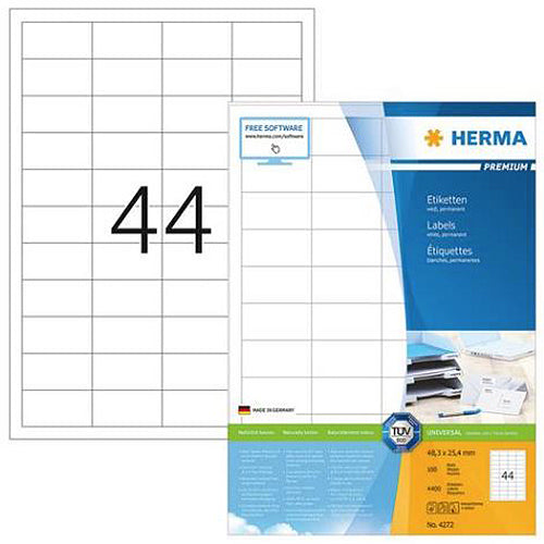 Premium A4 Shipping Labels 48.3 x 25.4mm (4272) - Perfect for Ecommerce Packaging, Shipping Labels & Mailing Address Stickers for USPS, UPS, FedEx