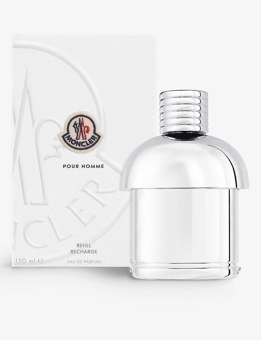 Moncler Pour Homme Men's Eau de Parfum Refill - 5 oz / 150ml Luxury Cologne Spray Recharge | Perfect for Daily Wear, Date Nights & Special Occasions