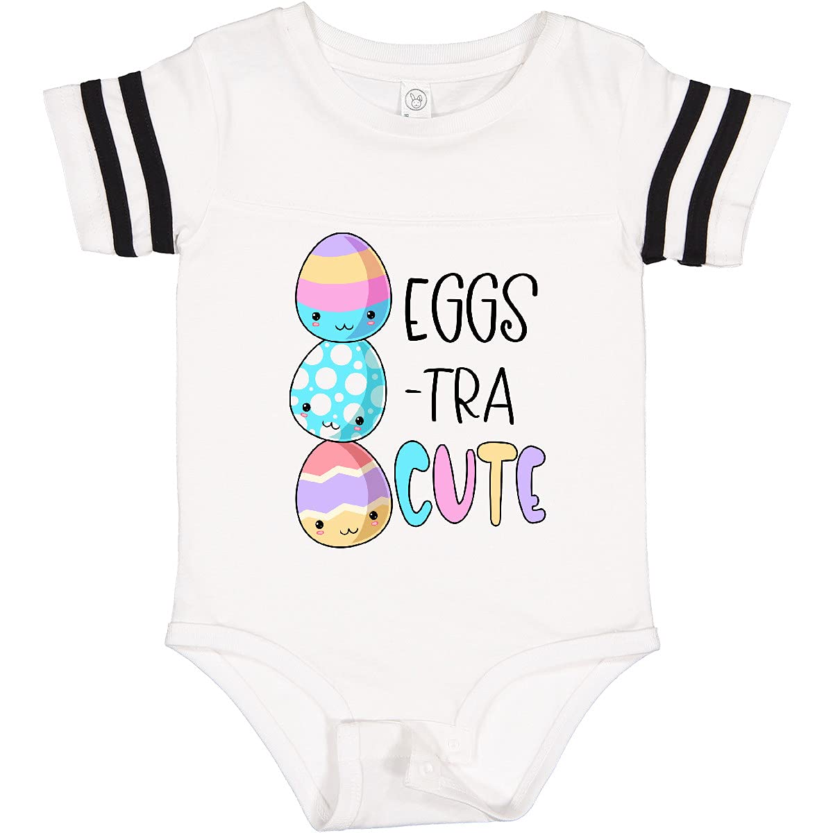 Inktastic Eggs-tra Cute Easter Egg Baby Bodysuit - Soft Cotton Infant Onesie for Easter Photos, Family Gatherings & Holiday Celebrations