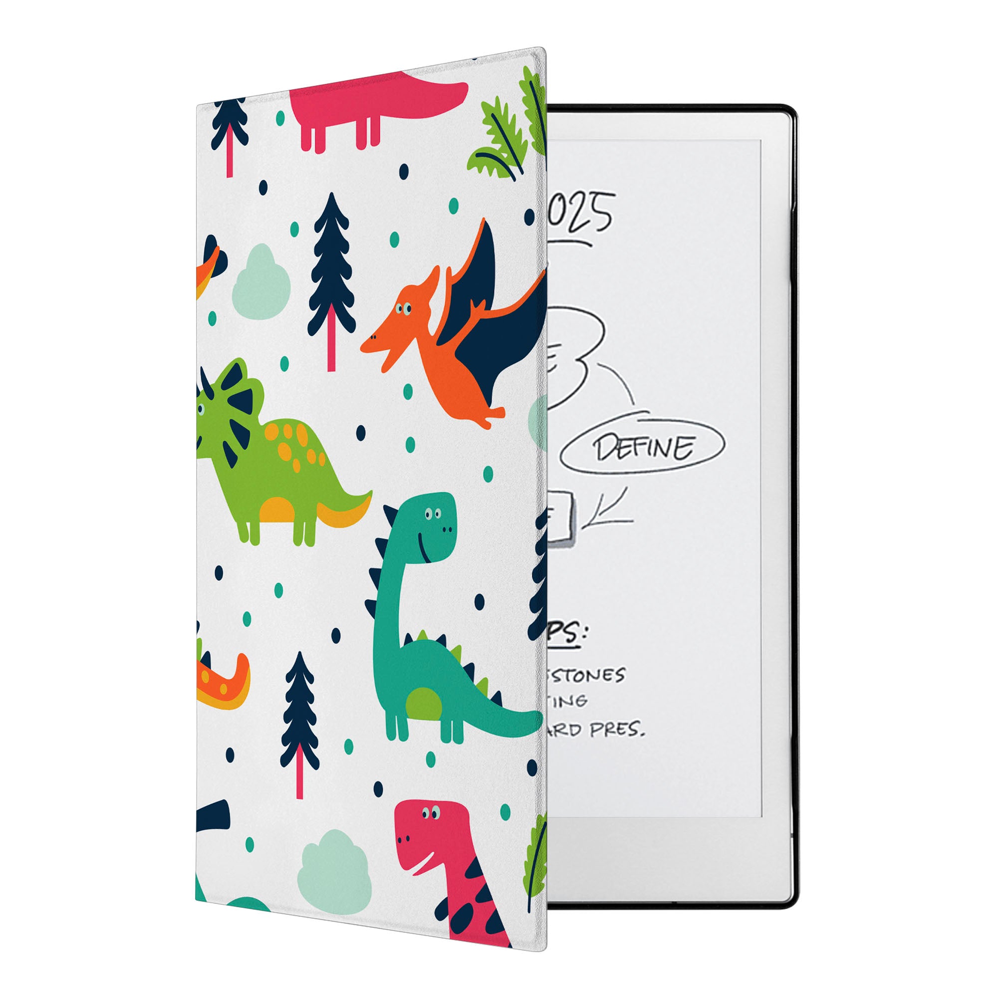 Premium reMarkable 2 Tablet Case & Marker Plus Stylus Bundle - Dinosaur Design | Protective Cover for Writing, Note-Taking & Digital Art | Perfect for Students, Professionals & Creatives