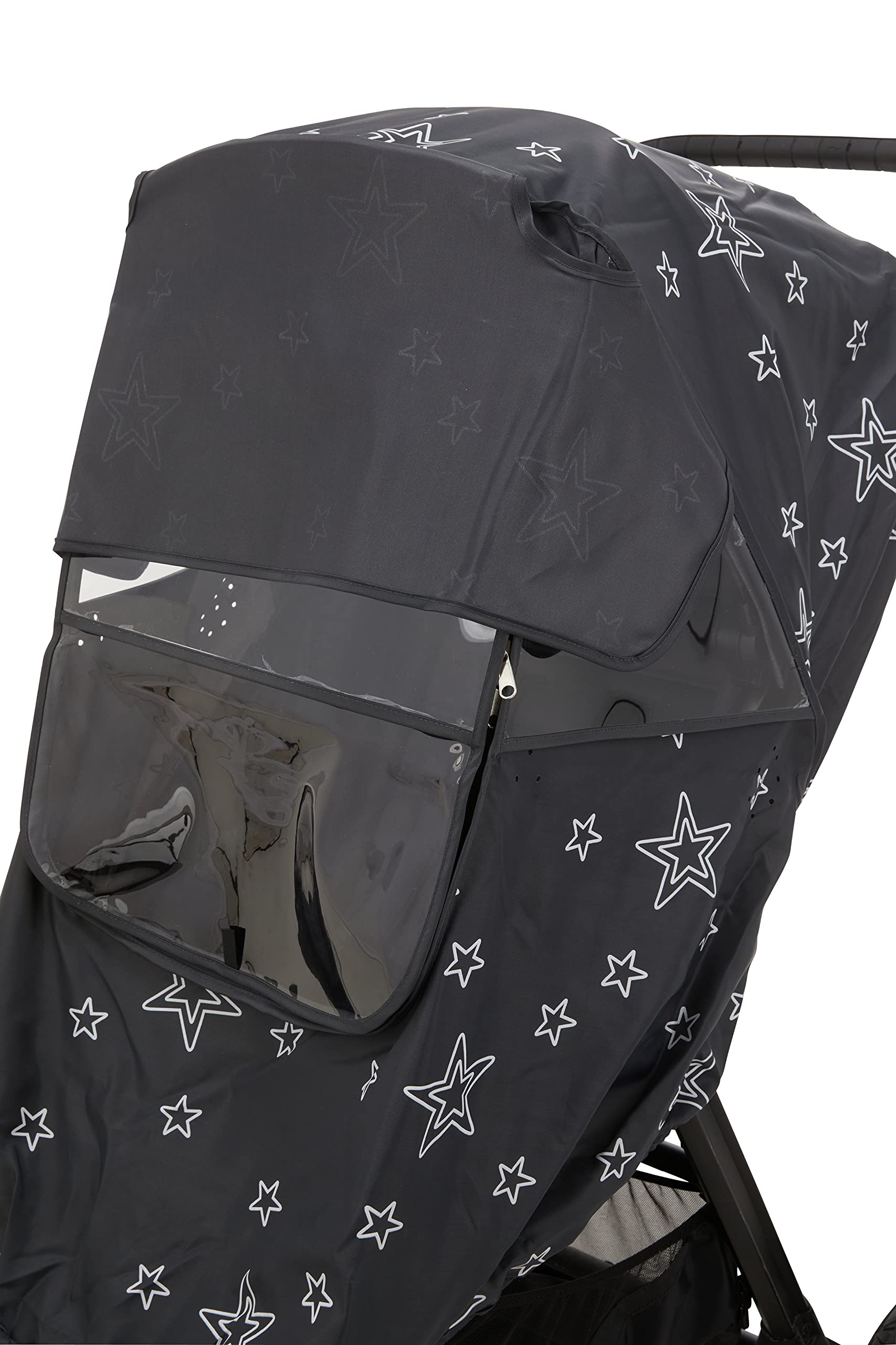 Universal Baby Stroller Rain Cover - Windproof, Waterproof Weather Shield for Infants - Protects from Rain, Snow, Dust - Perfect for Outdoor Walks, Travel & Inclement Weather (Gray)