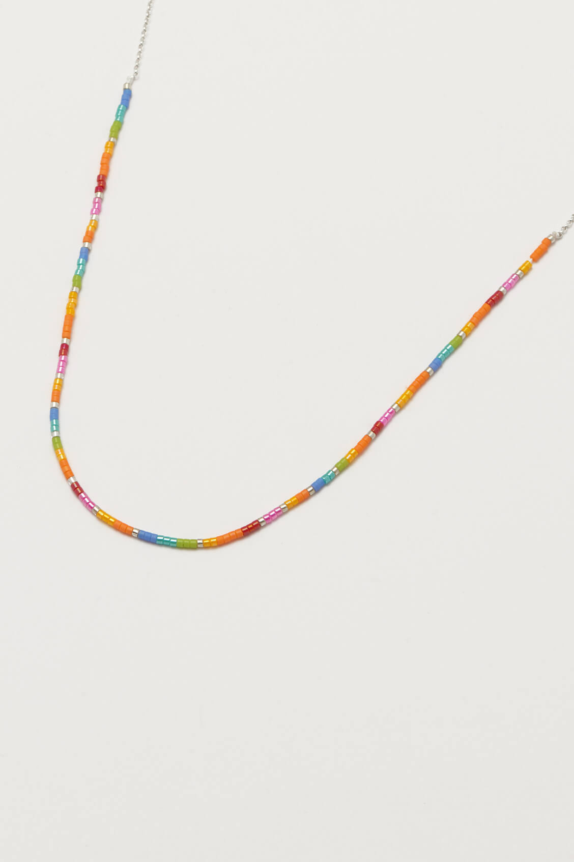 Rainbow Beaded Necklace for Women - Colorful Bohemian Jewelry for Festival, Party & Everyday Wear