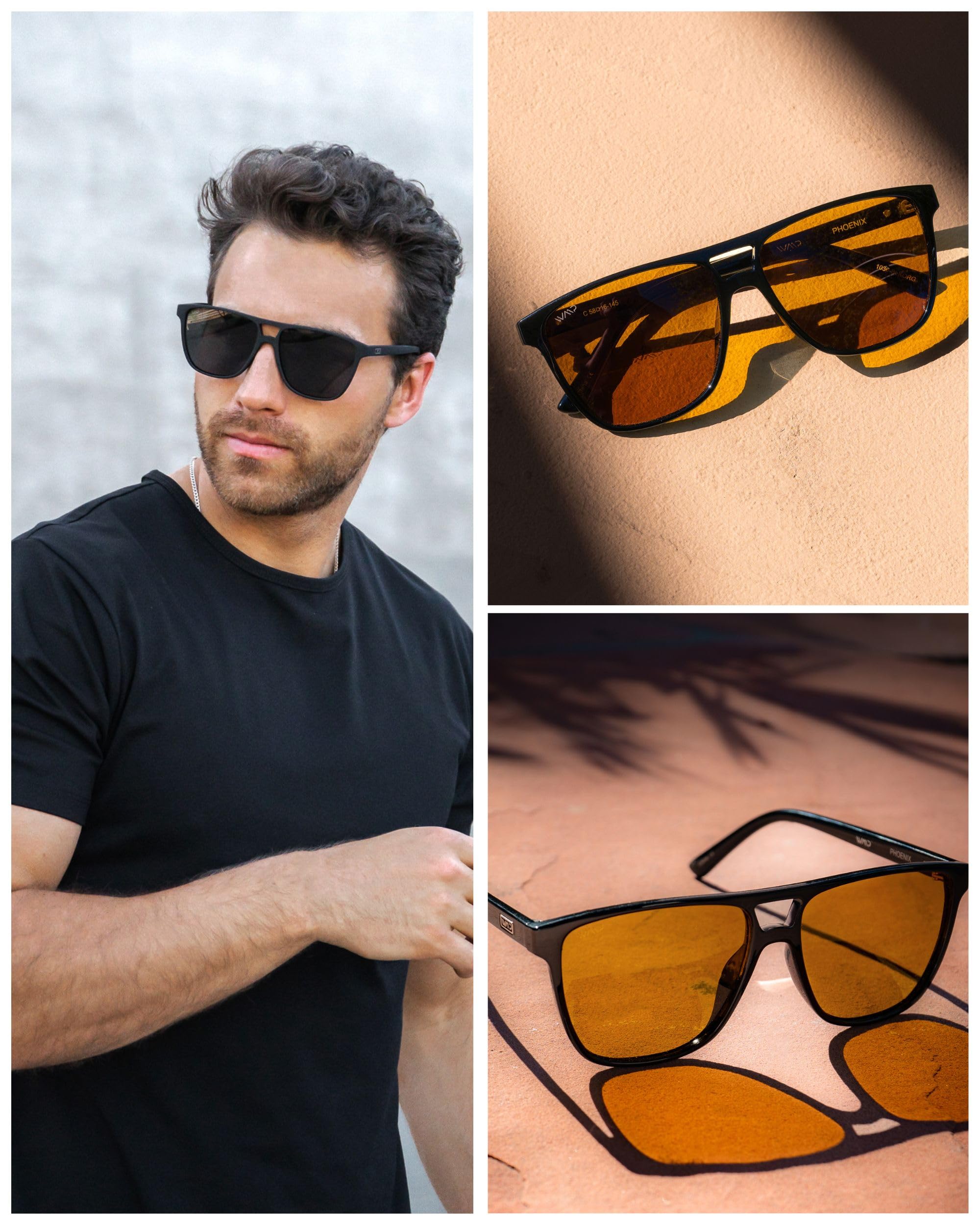 WearMe Pro Polarized Aviator Sunglasses for Men & Women – UV Protection, Double Bridge Design, Large Frame – Perfect for Driving, Outdoor Sports & Fashion
