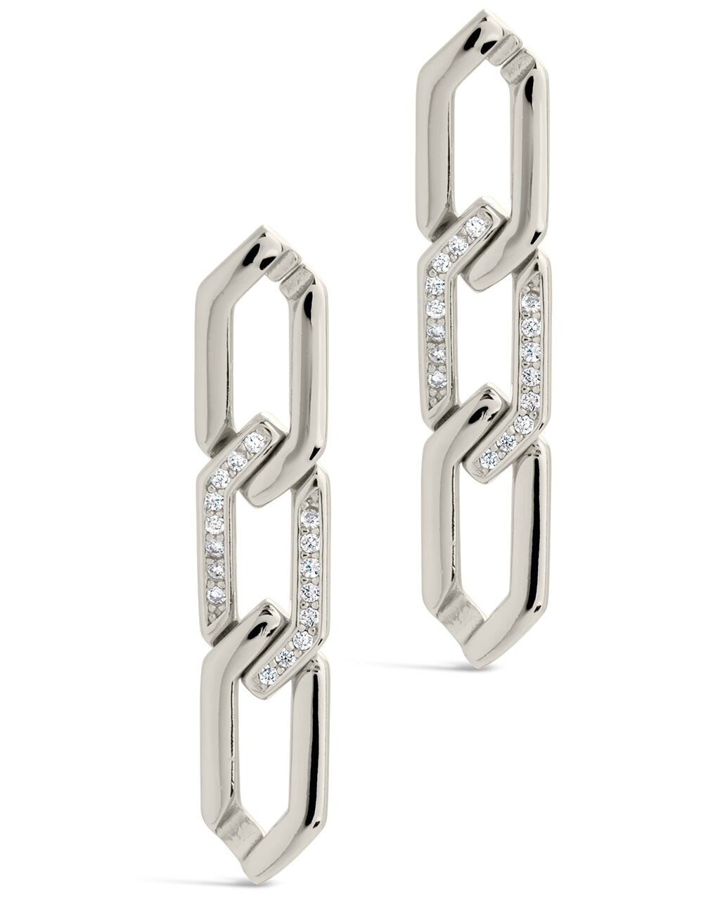 Kinslee Chain Drop Stud Earrings for Women - Dainty Gold Plated Elegant Jewelry - Perfect for Parties, Weddings & Everyday Wear