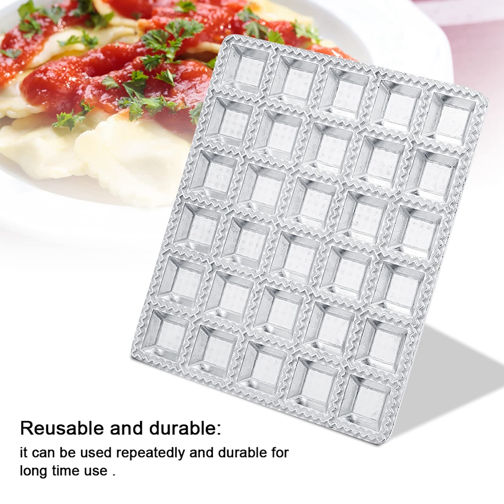 Stainless Steel Ravioli Maker - Energy Saving Dumpling Pastry Press - Mini Kitchen Gadget for Homemade Pasta, Dumplings & More | Perfect for Italian Cooking, Meal Prep & Family Fun