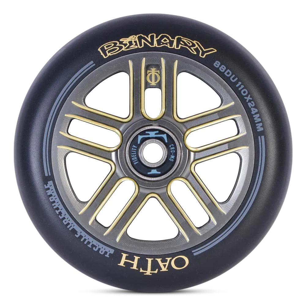 Oath Binary Wheels 110mm - High Performance Skateboard Wheels for Smooth Riding | Perfect for Street Skating and Longboard Cruising