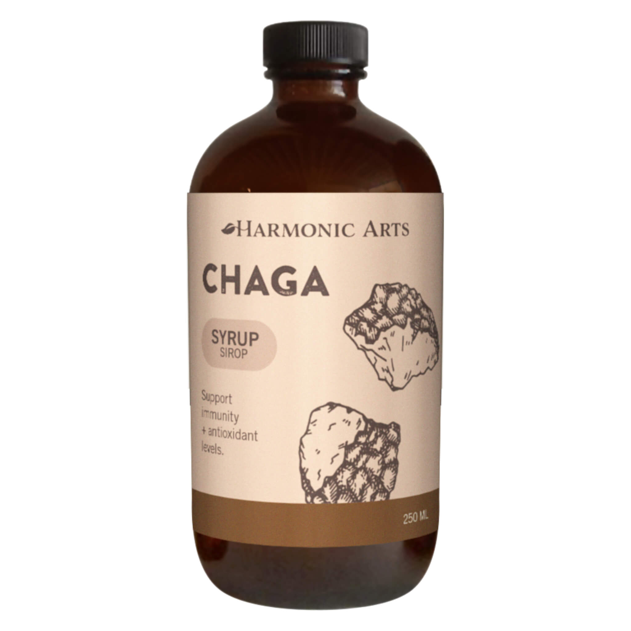 Organic Chaga Mushroom Syrup - Immune Support & Antioxidant Boost - Natural Energy Supplement for Wellness & Vitality - Perfect for Tea, Coffee, Smoothies & Daily Health Routine