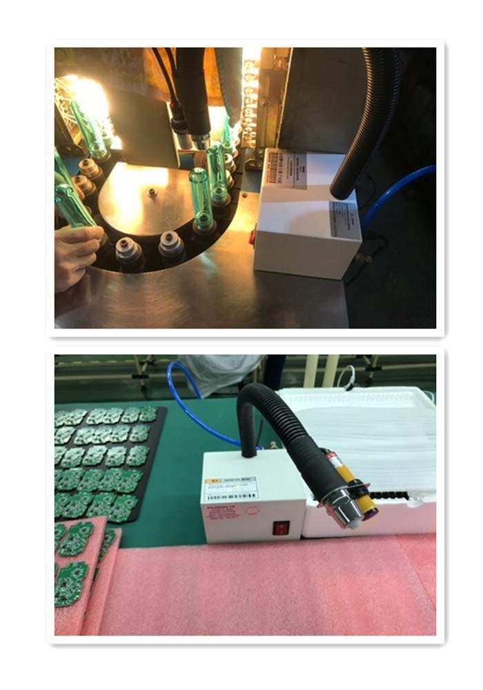YUCHENGTECH Anti Static Air Gun - 110V Ionizing Air Snake Static Eliminator with Auto Induction for Electronics, PCB, and Cleanroom Use