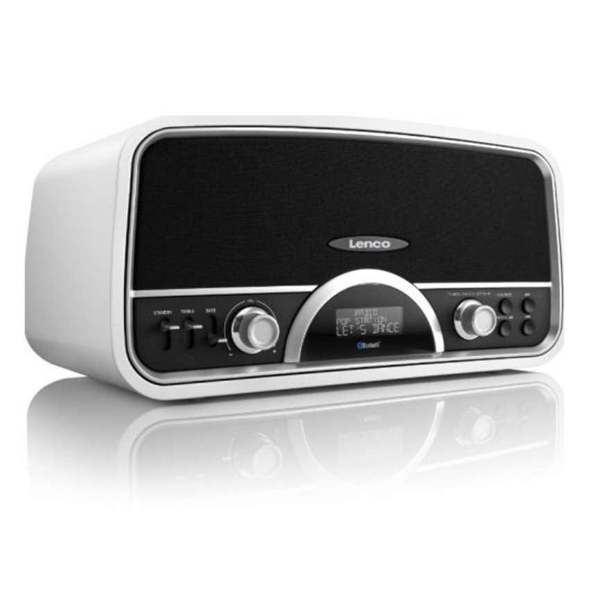 Lenco SR 05 Retro Wireless Bluetooth Speaker - Portable Vintage Design with Rich Bass for Home, Office, Outdoor & Travel Use