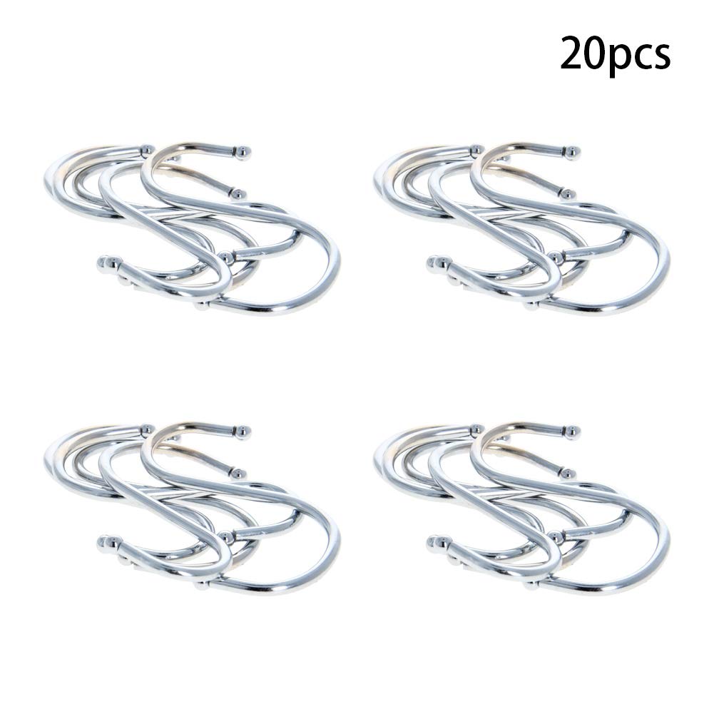 MroMax 20-Pack Silver S Hooks 2.52