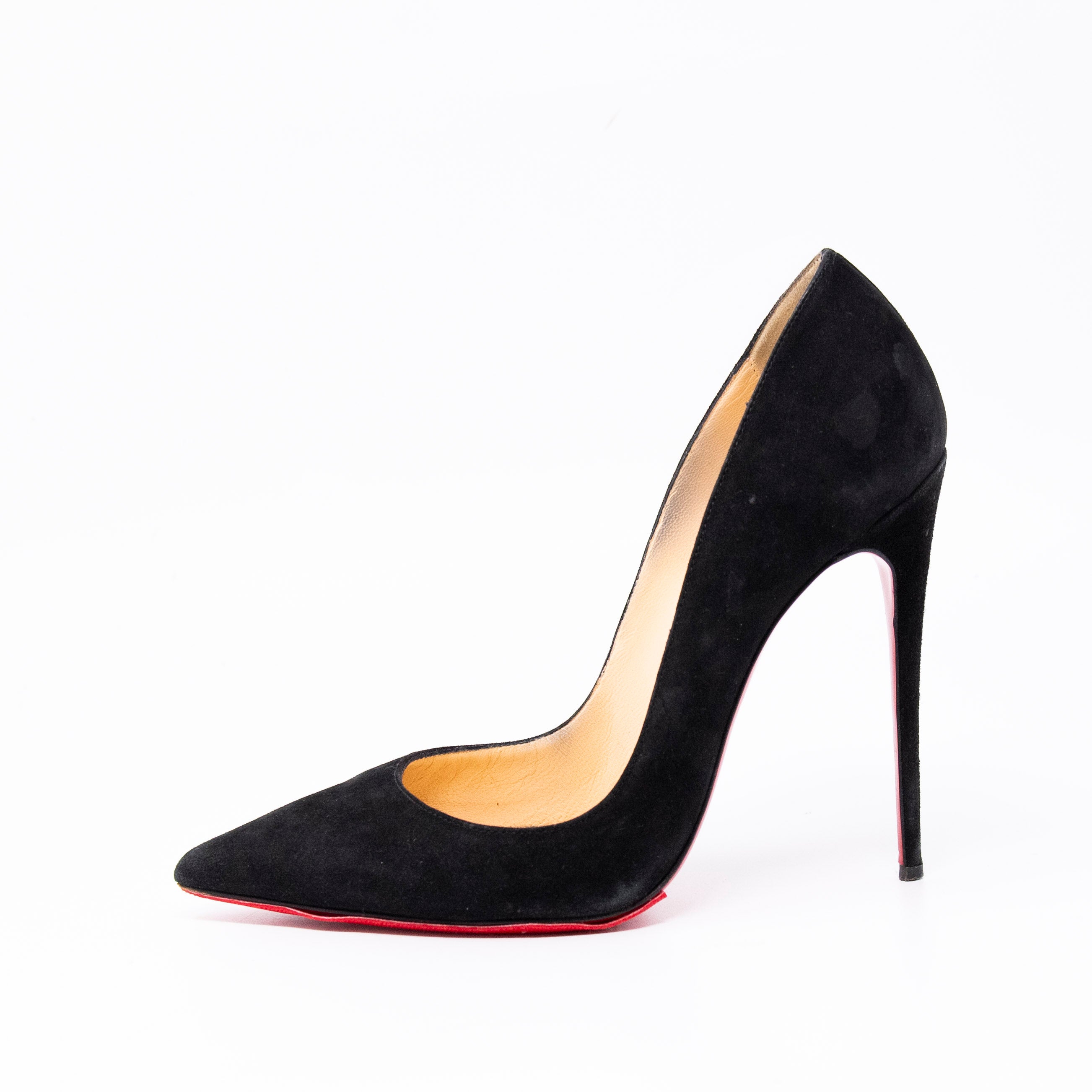 Christian Louboutin Black So Kate 120mm Patent Leather Pumps Size 37 - Elegant Pointed Toe High Heels for Women, Perfect for Evening Parties, Weddings & Special Occasions