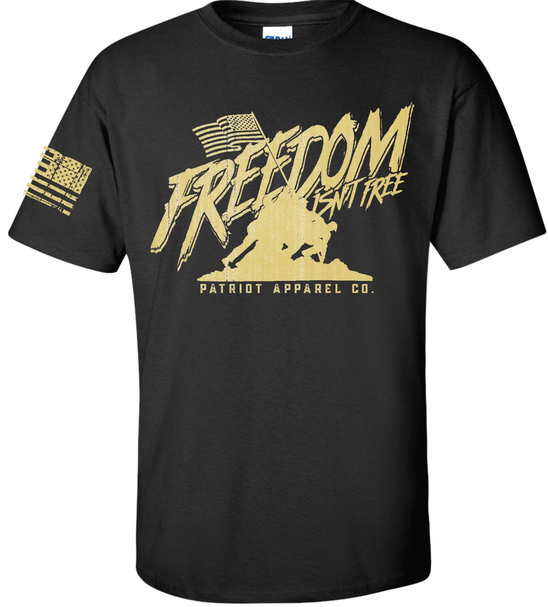 Freedom Isn't Free Patriotic T-Shirt - American Flag Military Veteran Apparel - Perfect for 4th of July, Memorial Day & Veterans Day Celebrations