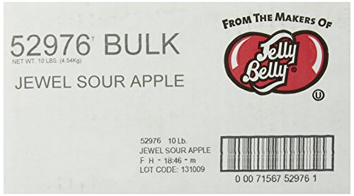 Jelly Belly Sour Apple Jelly Beans - 10lb Bulk Candy - Authentic & Official - Perfect for Parties, Halloween Treats & Office Snacks