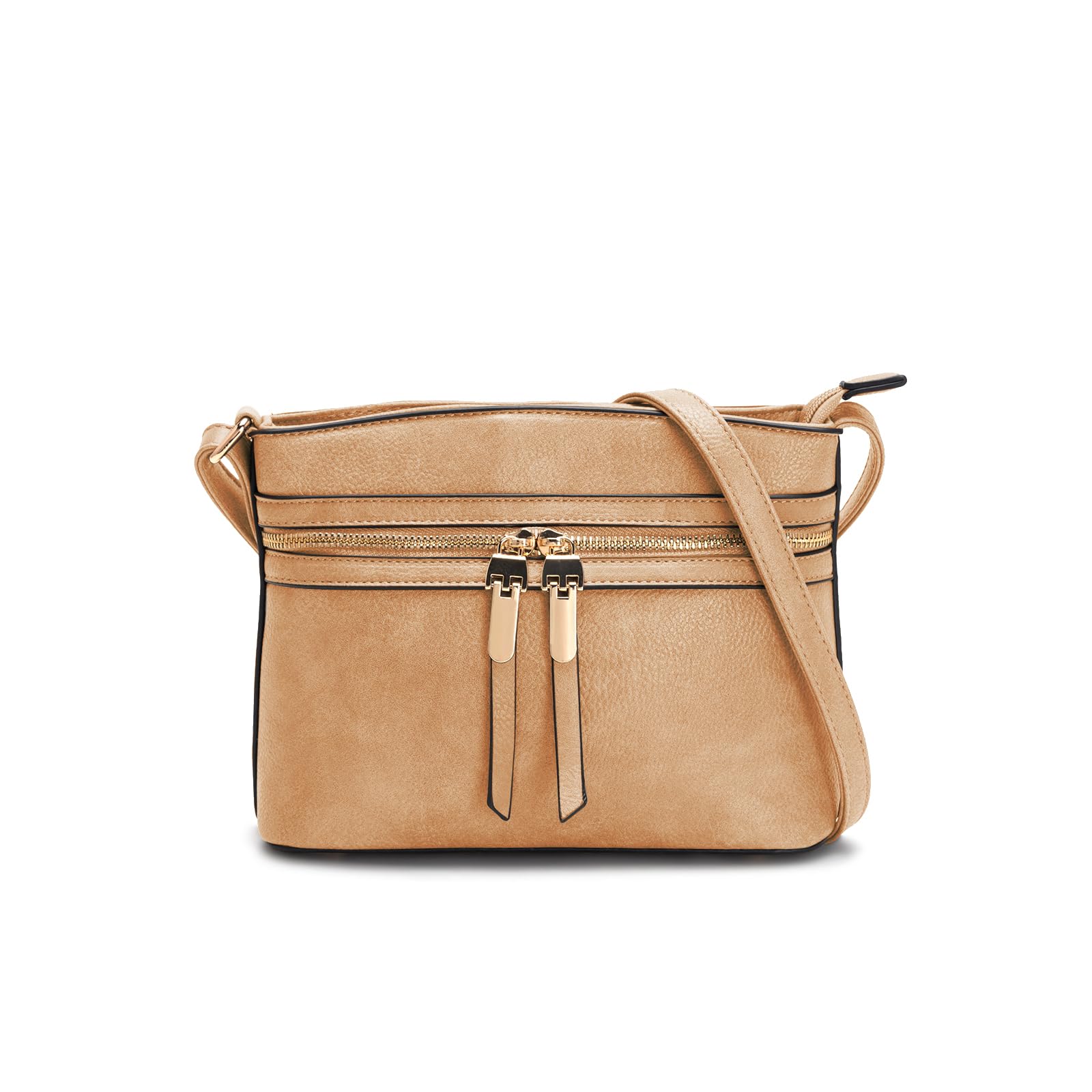 LA TERRE Women's Lightweight Crossbody Bag with Zipper Pocket - Stylish Medium Shoulder Purse for Everyday Use, Travel & Shopping