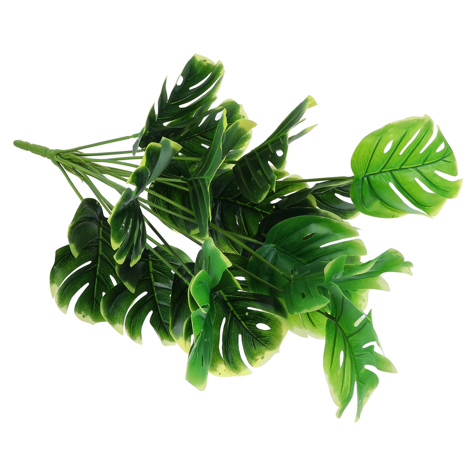 PRETYZOOM Artificial Turtle Leaf Plant - 1PC Realistic Fake Greenery Branch for Flower Pots, Vases, Bouquets & Home Decor - Perfect for Table Centerpieces, Office Desk, Wedding Decorations