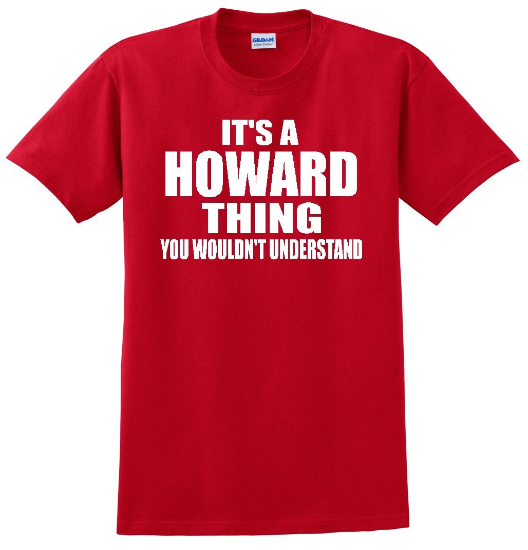 Howard Thing Men's Red Cotton T-Shirt - Soft Comfortable Fit for Casual Wear, Gym & Everyday Outfits