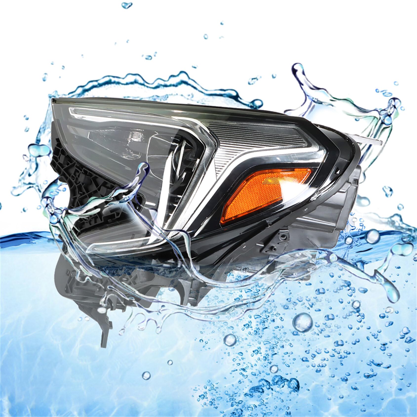 GM2502475 Left Side Halogen Headlight Assembly Replacement for 2018-2021 GMC Terrain - Driver Side (LH) Headlamp - Perfect for Night Driving & Foggy Conditions