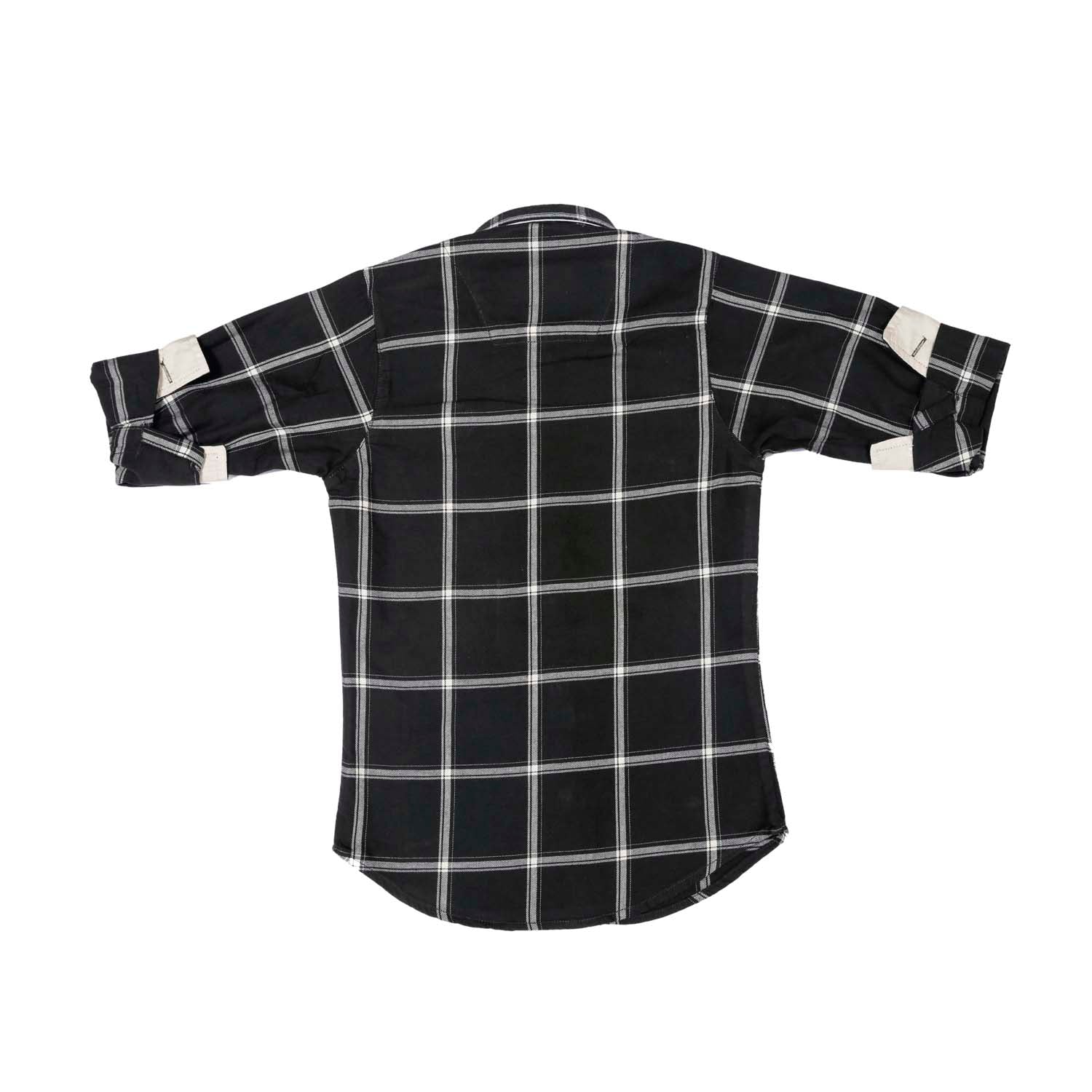 Stylish Navy Blue Checked Button-Down Shirt for Men - Casual & Business Wear | Perfect for Office, Date Night & Weekend Outings
