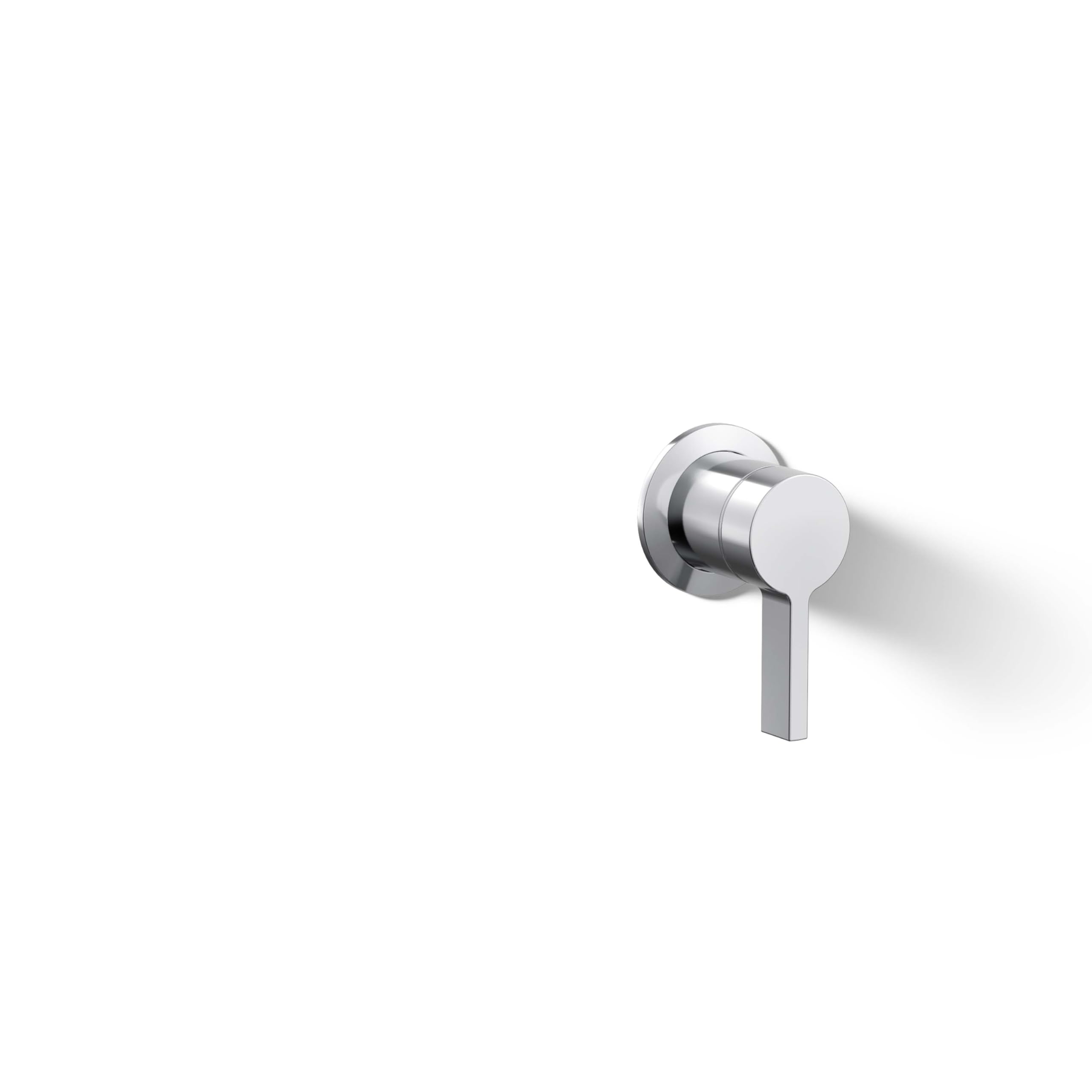 KOHLER Wall-Mount Bathroom Sink Faucet Handle - Modern Single Hole Bath Faucet with Lever Handle for Powder Room, Guest Bath & Small Spaces