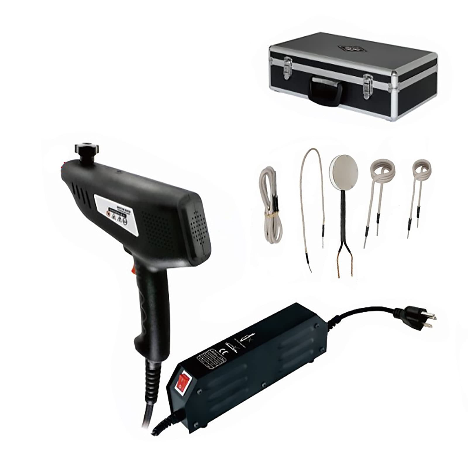 1000W Handheld Magnetic Induction Heater Kit - Flameless Automotive Heating Tool with 5 Coils (110V US Plug) | Perfect for Bearing Removal, Loosening Rusty Bolts & Automotive Repairs