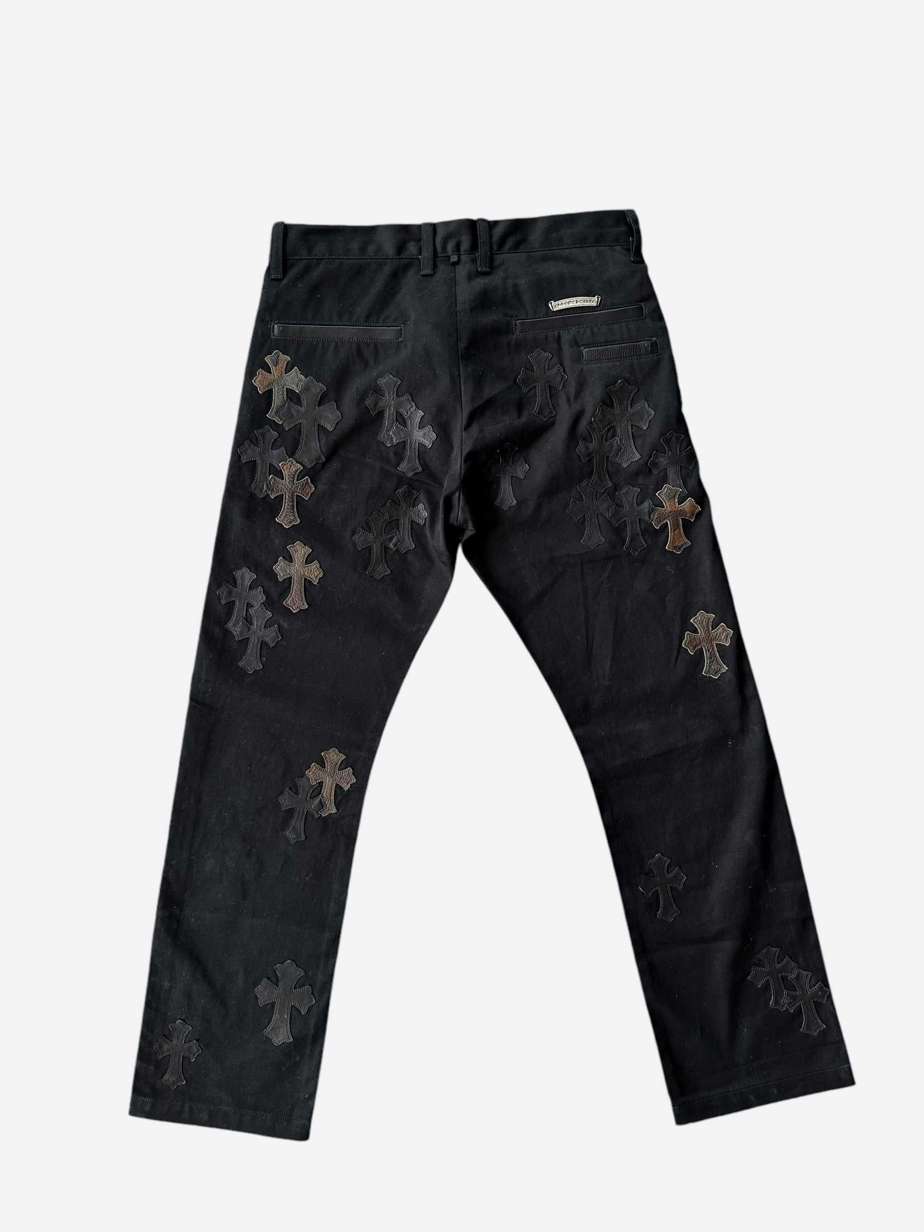 Chrome Hearts Black Camouflage Cross Patch Chino Pants for Men - Stylish Streetwear & Casual Fashion - Perfect for Urban Outfits, Night Out, and Hip-Hop Style