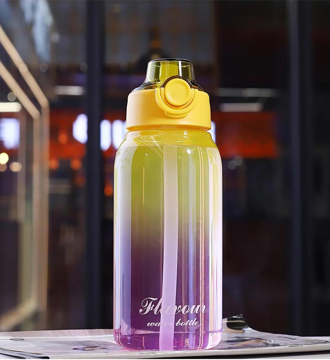 SQUICKLE Flavor Water Bottle with Pods - Leakproof Sports Cup for Gym & Outdoor (1000ml)