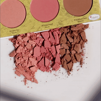 The Balm Tropics Powder Trio - Matte Bronzer, Blush & Highlighter Palette by Model Roz | Cruelty-Free Makeup for Contouring & Glowing Skin | Perfect for Summer Looks & Photoshoots