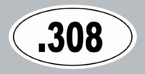 Funny .308 Cal Gun Rights Decal - Bumper Sticker for Car, Truck & Window - Hand Rifle Sniper Design - Perfect for Firearms Enthusiasts & Second Amendment Supporters