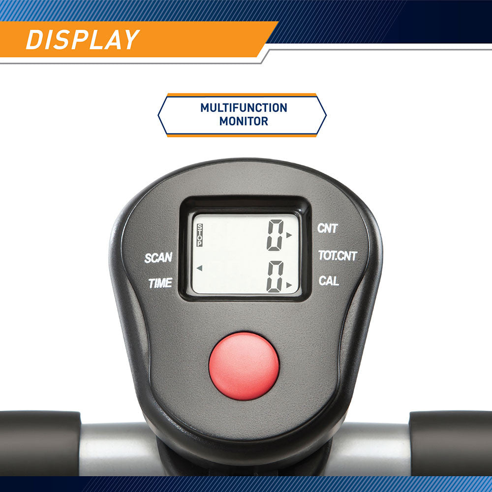 Marcy MS-95 Mini Stepper with Resistance Bands, LCD Display & Assist Handles - Compact Home Cardio Workout Equipment for Weight Loss & Toning | Perfect for Small Spaces & Apartment Fitness