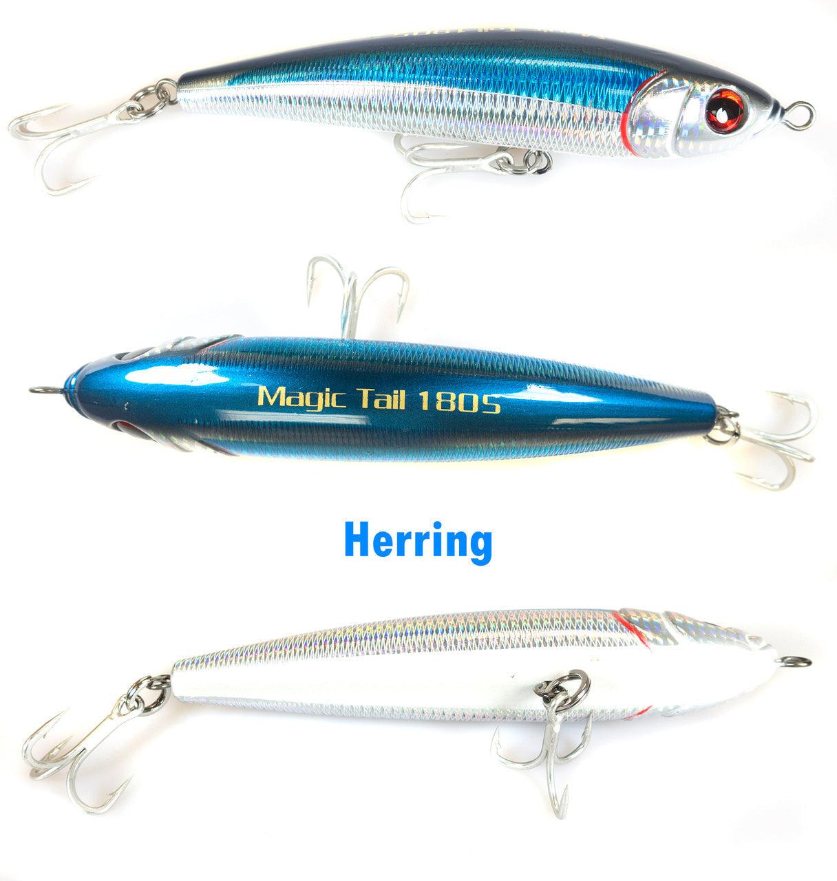 Jigging World Magic Tail Sinking Stick Baits - Premium Saltwater Fishing Lures for Bass, Trout, and Walleye - Perfect for Deep Water Jigging and Casting
