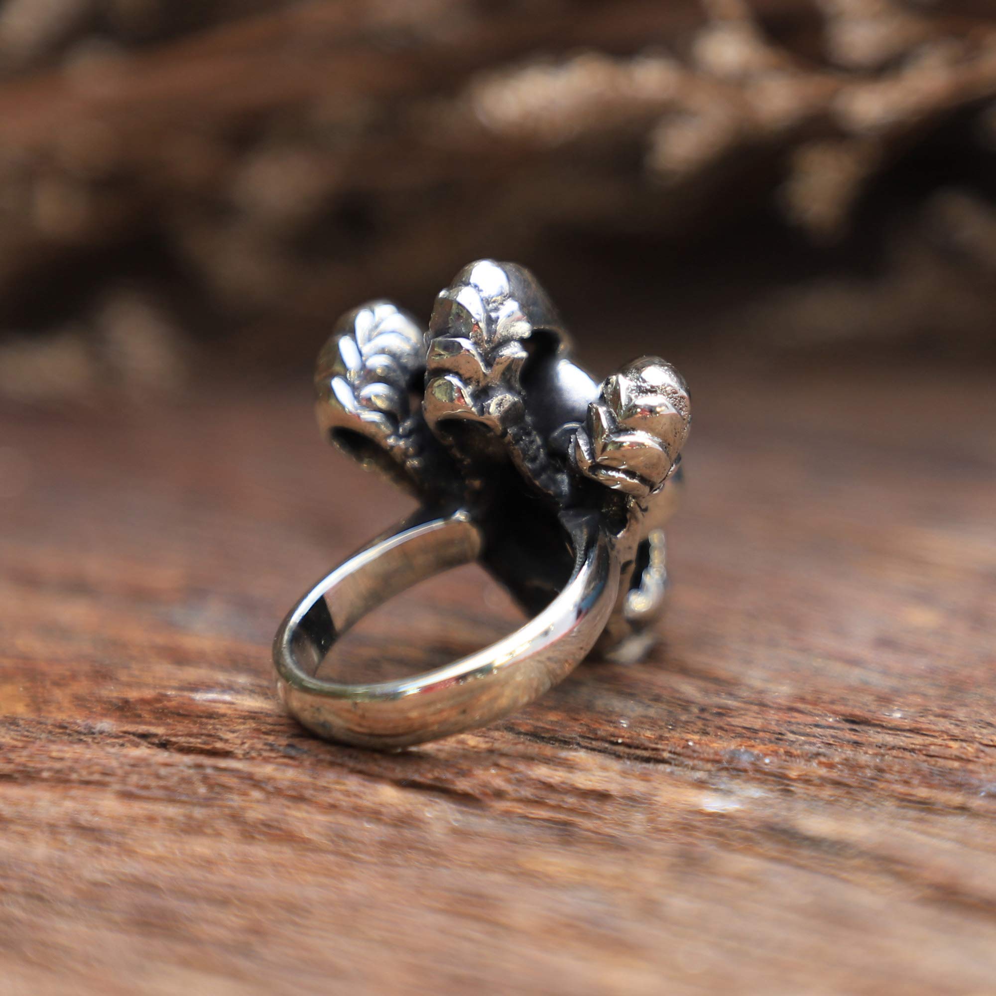 Unisex Dragon Claw Human Heart Ring - 925 Sterling Silver Gothic Viking Celtic Snake Jewelry for Men & Women | Perfect for Halloween, Cosplay, and Dark Fashion