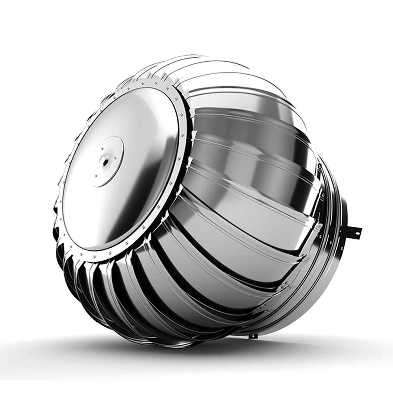 BYBDOG 360° Rotating Chimney Cap Cover, Stainless Steel Wind Resistant Fireplace Vent Cover, Anti-Downdraft Roof Vent for All Chimney Types - Perfect for Home, RV & Outdoor Use