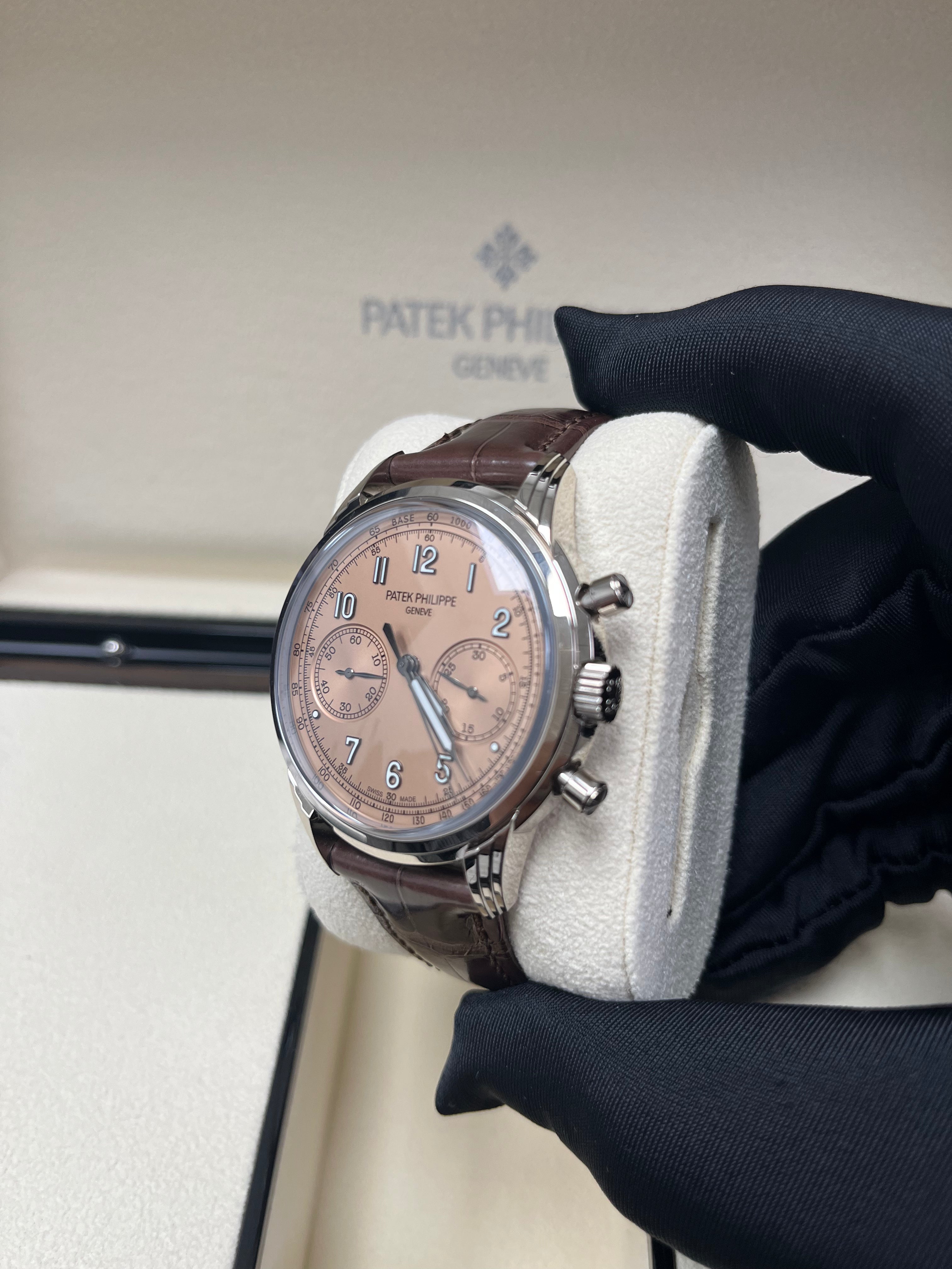Patek Philippe Complications Salmon Dial 18K White Gold Men's Watch 5172G-010 | Luxury Dress Watch for Business & Formal Occasions