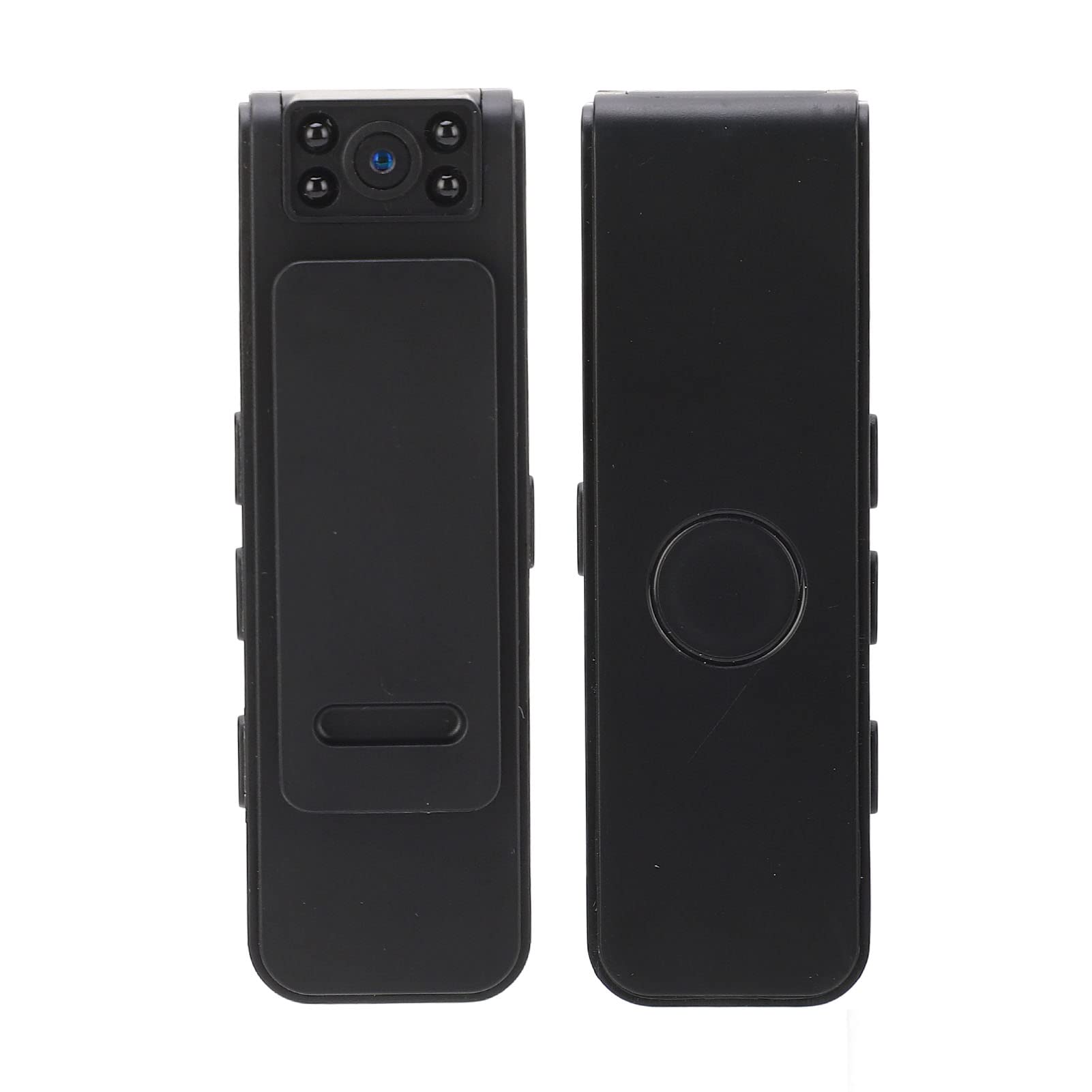 ZJchao 1080P HD Body Camera with Wide Angle Lens - 2 Hour Recording, WiFi Mobile Viewing, USB Rechargeable, Night Vision for Outdoor Sports & Security - 180° Rotatable Lens for Cycling, Hiking, Police Work & Home Surveillance