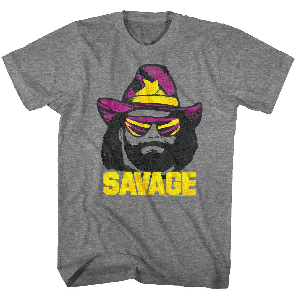 Macho Man - Men's Just Savage Graphic T-Shirt | Cool Casual Streetwear for Everyday Wear & Gym Outfits