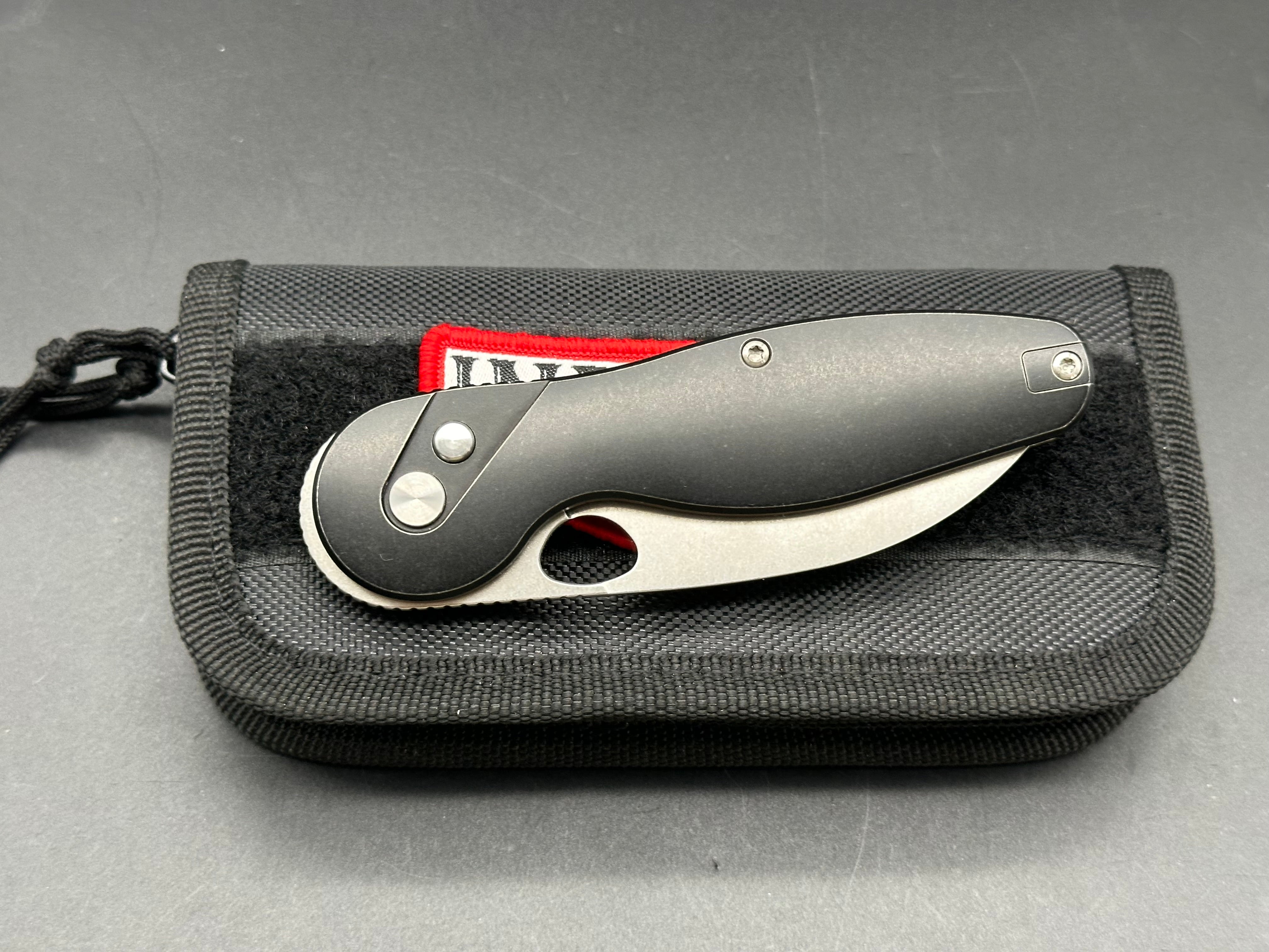 Premium Indiana Knives EDZ Titanium Folding Knife with Vanax SuperClean Blade - Perfect for Camping, Hiking & Everyday Carry (EDC)