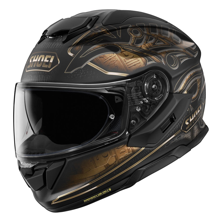 Shoei GT Air 3 Motorcycle Helmet - Nile Black/Copper Matte Finish | DOT & ECE Certified | Lightweight & Ventilated for Comfort | Perfect for Touring, Commuting & Long Rides