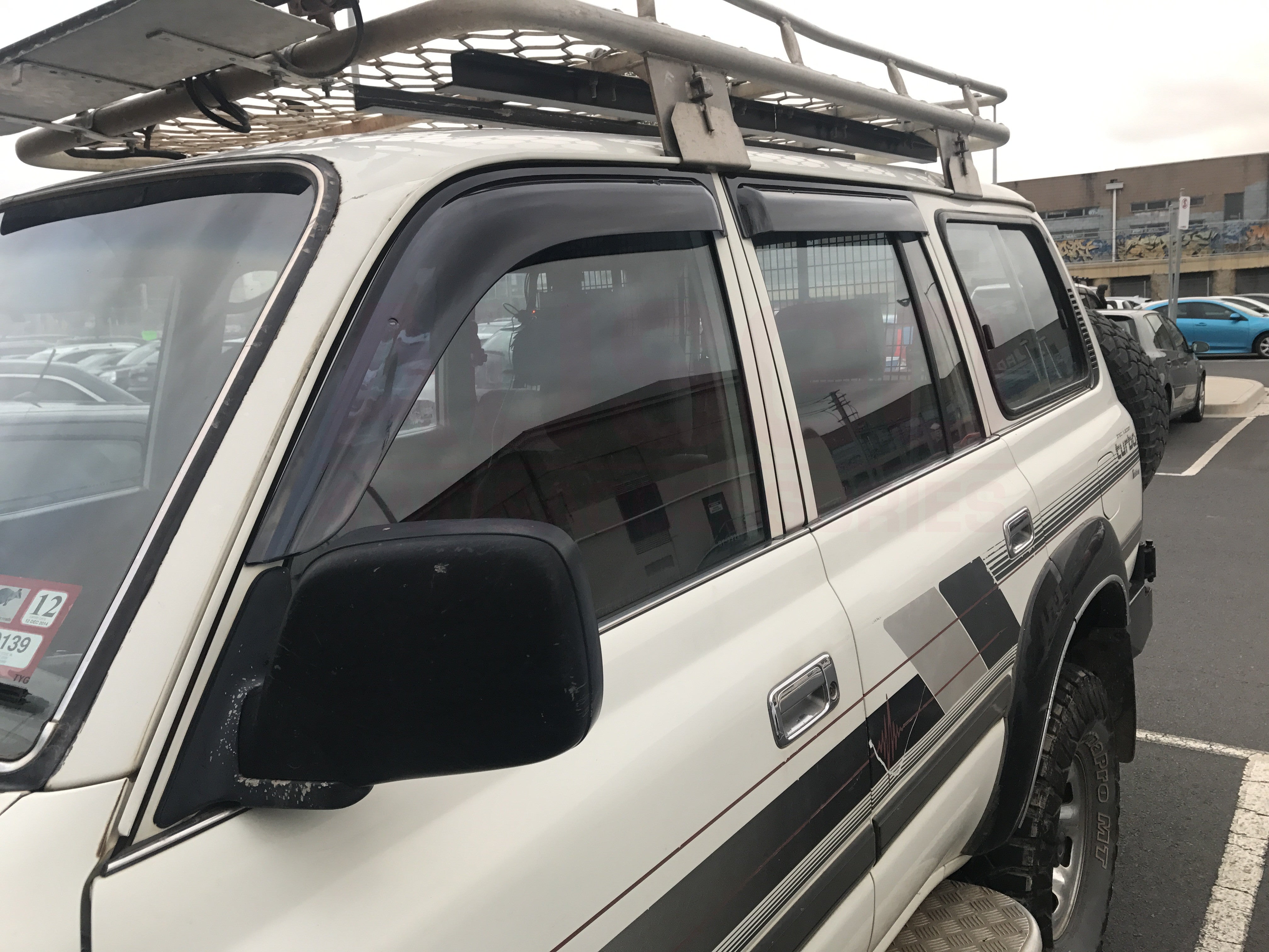 Toyota Land Cruiser 80 LC80 (1990-1998) Weather Shields - Durable Injection Molded Window Deflectors for Rain & Wind Protection | Perfect for Off-Road Adventures & Daily Commuting