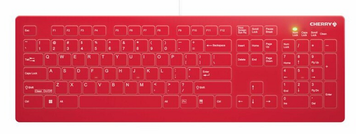 Disinfectable Medical Keyboard with Flat Key Profile - CHERRY (3 Colors) | Hygienic & Durable for Hospitals, Clinics & Healthcare Offices