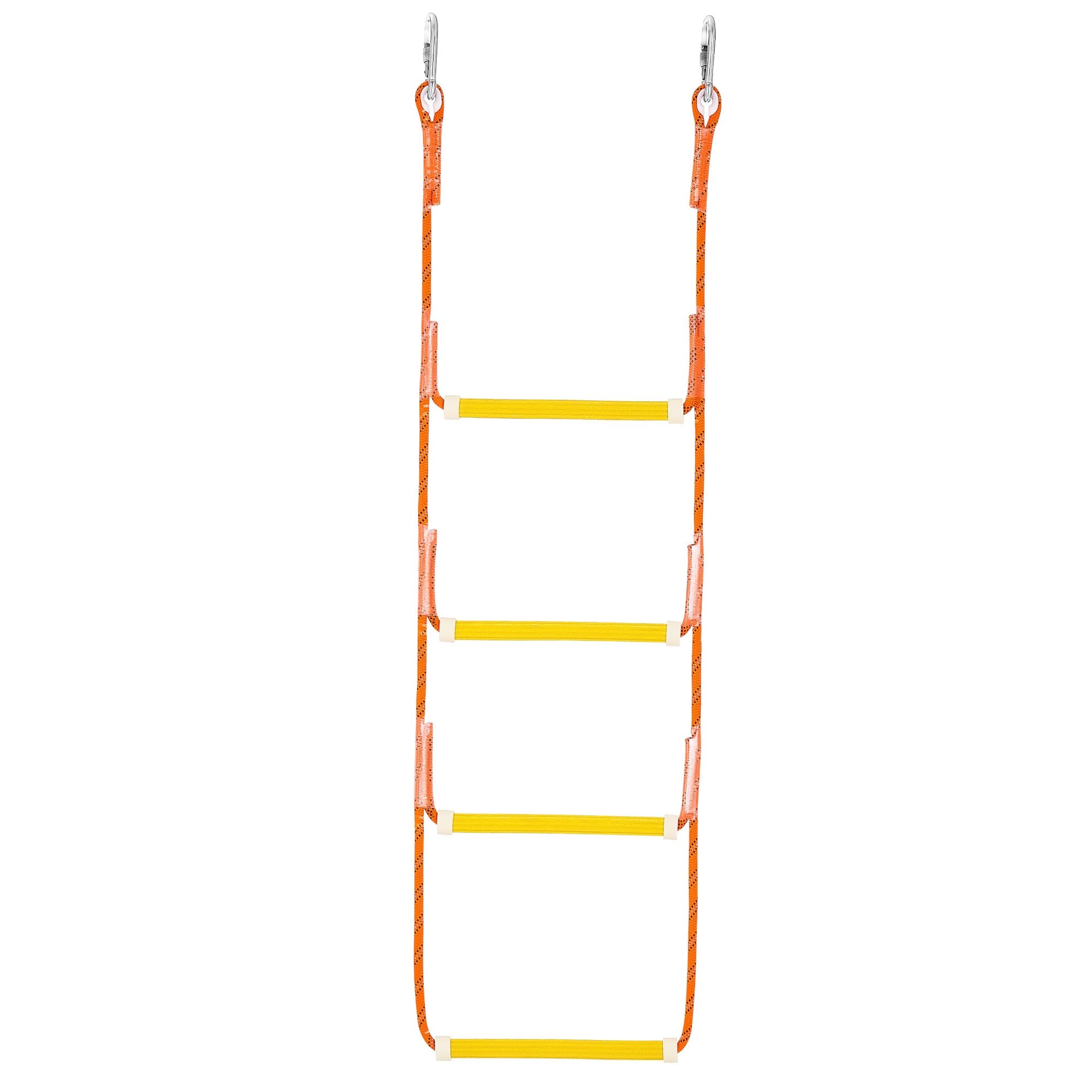 CO-Z 4 Step Portable Marine Boat Rope Ladder - Heavy Duty Dock Ladder for Inflatable Boats, Fishing Boats, Kayaks, Pontoons & Motorboats | Perfect for Swimming, Diving & Easy Water Access